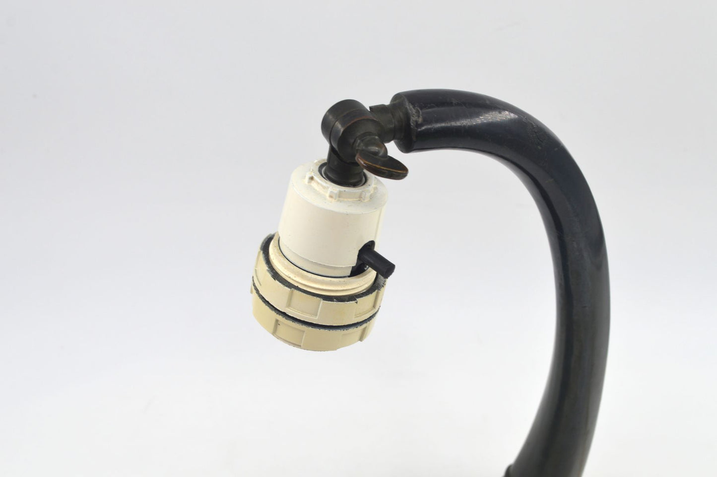 Antike Jugendstil Zinn Tischlampe mit Lampenschirm – 1920 dänisches Skønvirke Design Schreibtischleuchte – Art-Deco Bauhaus Design