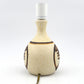1970s Studiokeramik Tischlampe von der dänischen Künstlerin Bente Jessen Denmark – Unikat Zeitgenössische MCM Kunstkeramik Lampe im modernistischen Design