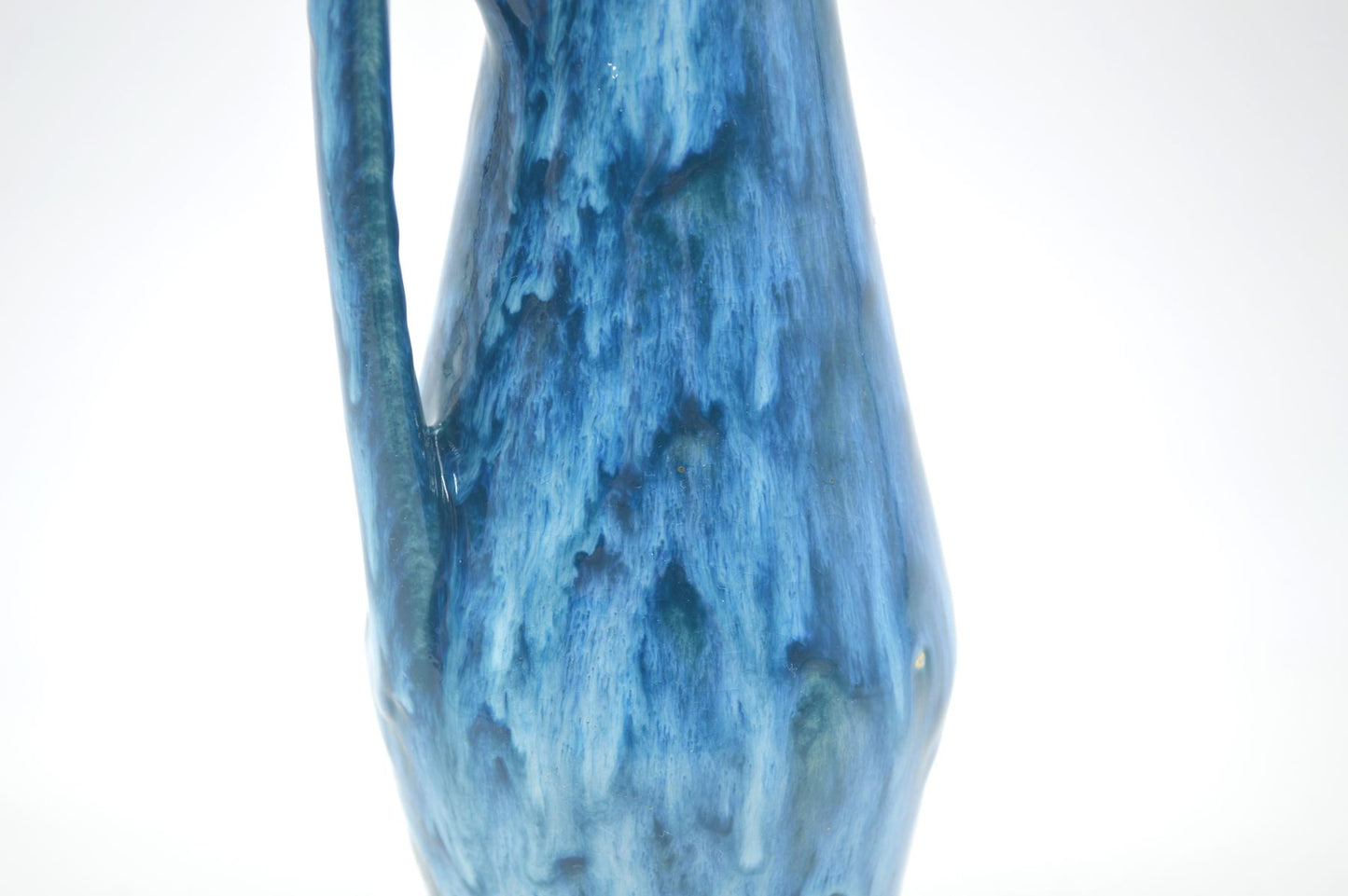 WGP Scheurich Keramik Fat-Lava Keramik Vase 271/22 Heinz Siery Design 1960s West German rote- und blaue Fat-Lava Glasur Pop-Art Design