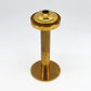Hans Agne Jakobsson Markaryd Design Kerzenhalter L102/32 1960s Schwedischer Design Designklassiker aus Messing mit Rauchglas Lampenschirm – skandinavisches MCM Design