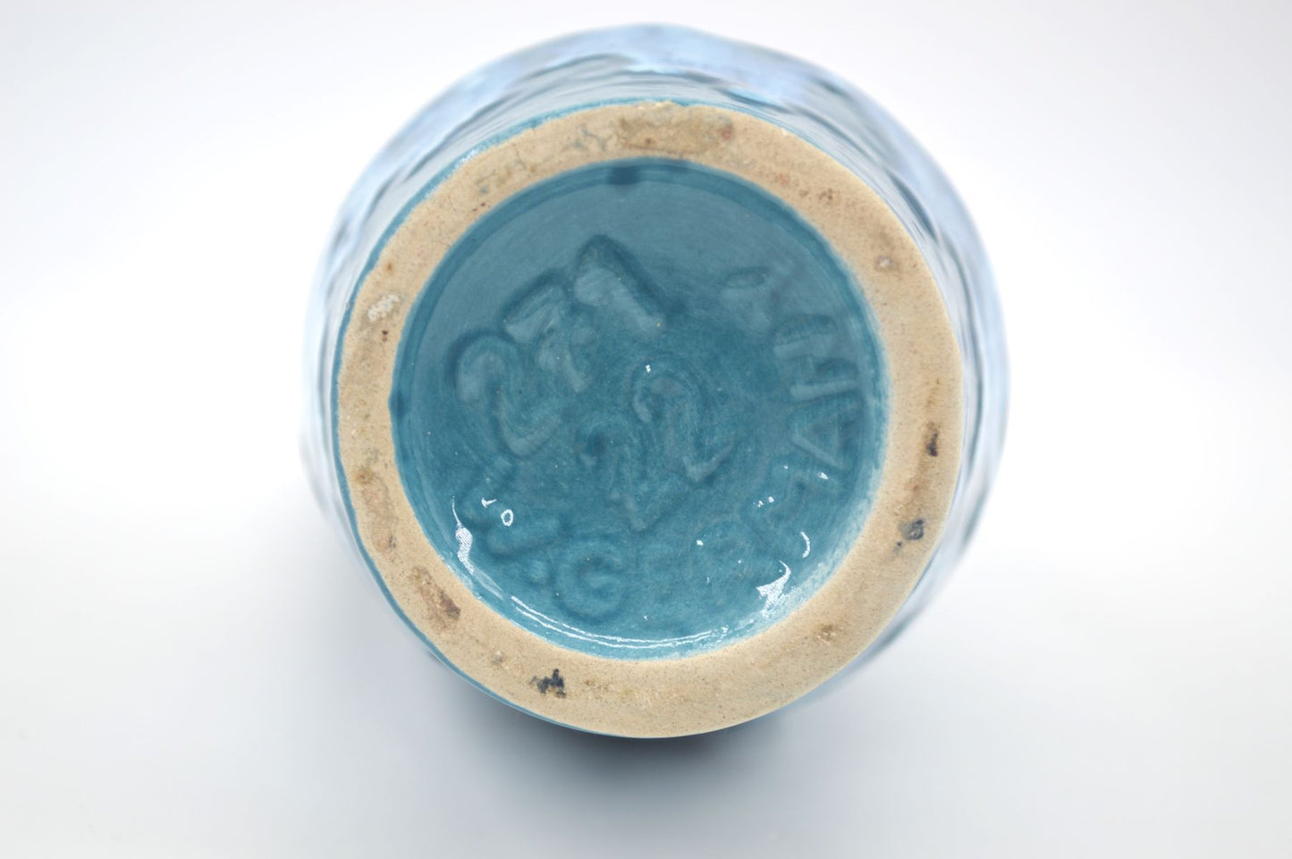 WGP Scheurich Keramik Fat-Lava Keramik Vase 271/22 Heinz Siery Design 1960s West German rote- und blaue Fat-Lava Glasur Pop-Art Design