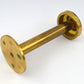 Hans Agne Jakobsson Markaryd Design Kerzenhalter L102/32 1960s Schwedischer Design Designklassiker aus Messing mit Rauchglas Lampenschirm – skandinavisches MCM Design