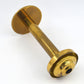 Hans Agne Jakobsson Markaryd Design Kerzenhalter L102/32 1960s Schwedischer Design Designklassiker aus Messing mit Rauchglas Lampenschirm – skandinavisches MCM Design