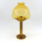 Hans Agne Jakobsson Markaryd Design Kerzenhalter L102/32 1960s Schwedischer Design Designklassiker aus Messing mit Rauchglas Lampenschirm – skandinavisches MCM Design