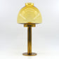 Hans Agne Jakobsson Markaryd Design Kerzenhalter L102/32 1960s Schwedischer Design Designklassiker aus Messing mit Rauchglas Lampenschirm – skandinavisches MCM Design