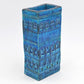 Mid-Century Bitossi Aldo Londi Design Vase 727/18 Rimini Blu 1960s Fat-Lava Design