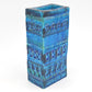 Mid-Century Bitossi Aldo Londi Design Vase 727/18 Rimini Blu 1960s Fat-Lava Design