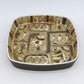 Vintage Royal Copenhagen 719/2884 Fajance Schale Dänemark, Nils Thorsson Design, Danish Design 1960er Jahre Baca Serie MCM Designklassiker