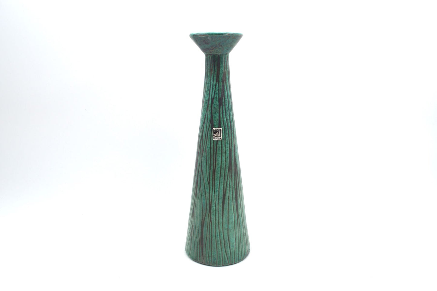 Große Graverens Sandnes Norwegen Fat-Lava Studiokeramik Vase 779/404E 1950s MCM norwegische modernistische Vintage Design Kunstkeramik