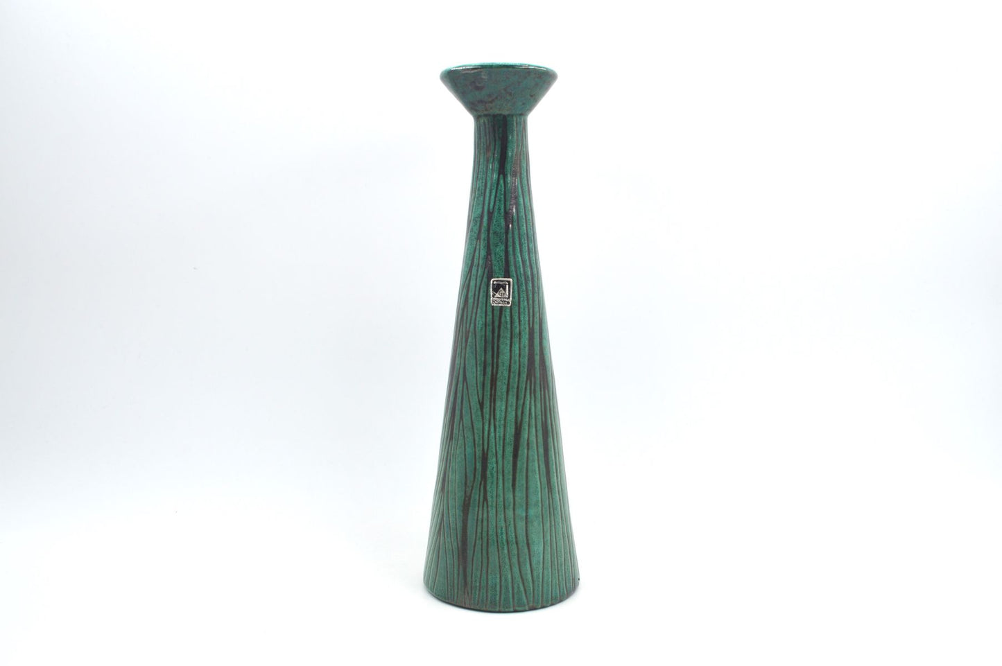 Große Graverens Sandnes Norwegen Fat-Lava Studiokeramik Vase 779/404E 1950s MCM norwegische modernistische Vintage Design Kunstkeramik