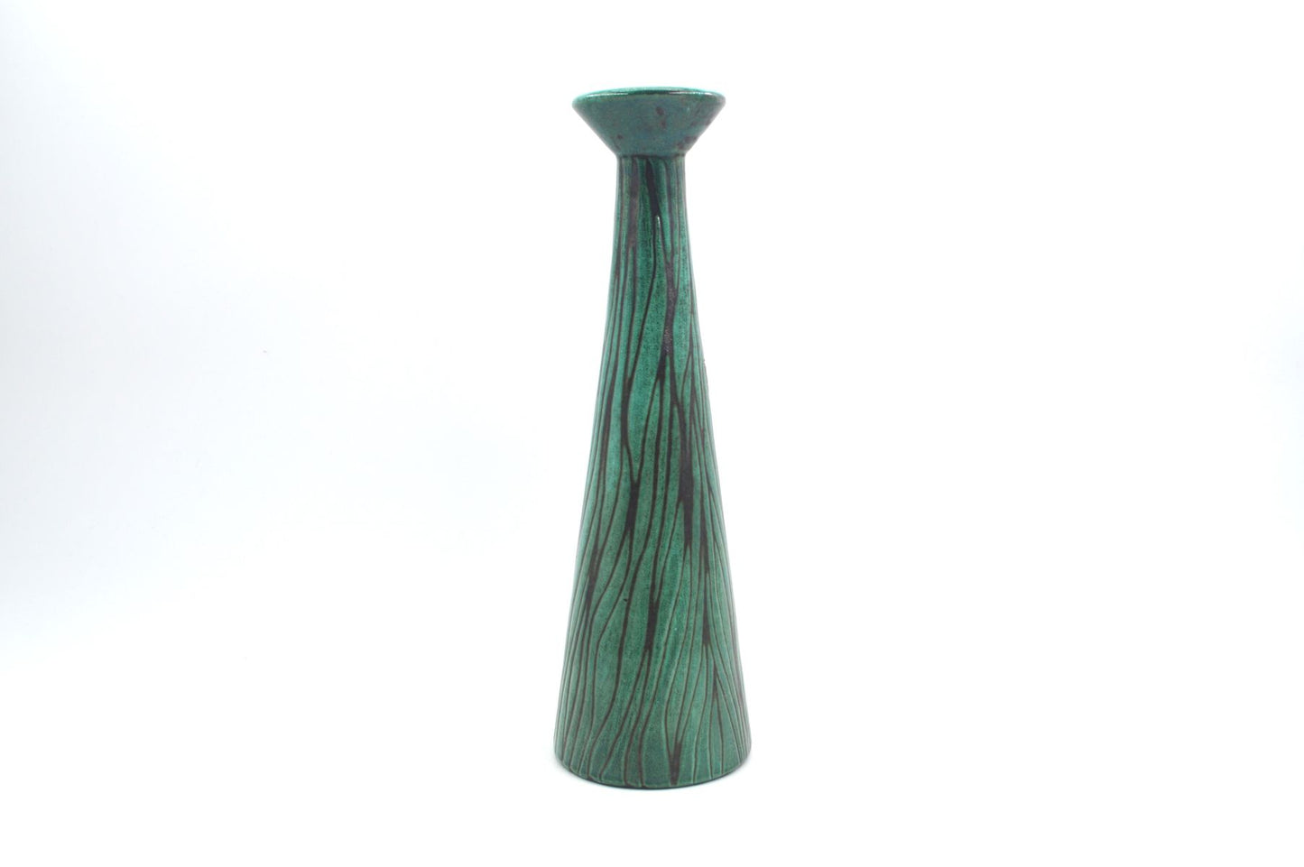 Große Graverens Sandnes Norwegen Fat-Lava Studiokeramik Vase 779/404E 1950s MCM norwegische modernistische Vintage Design Kunstkeramik