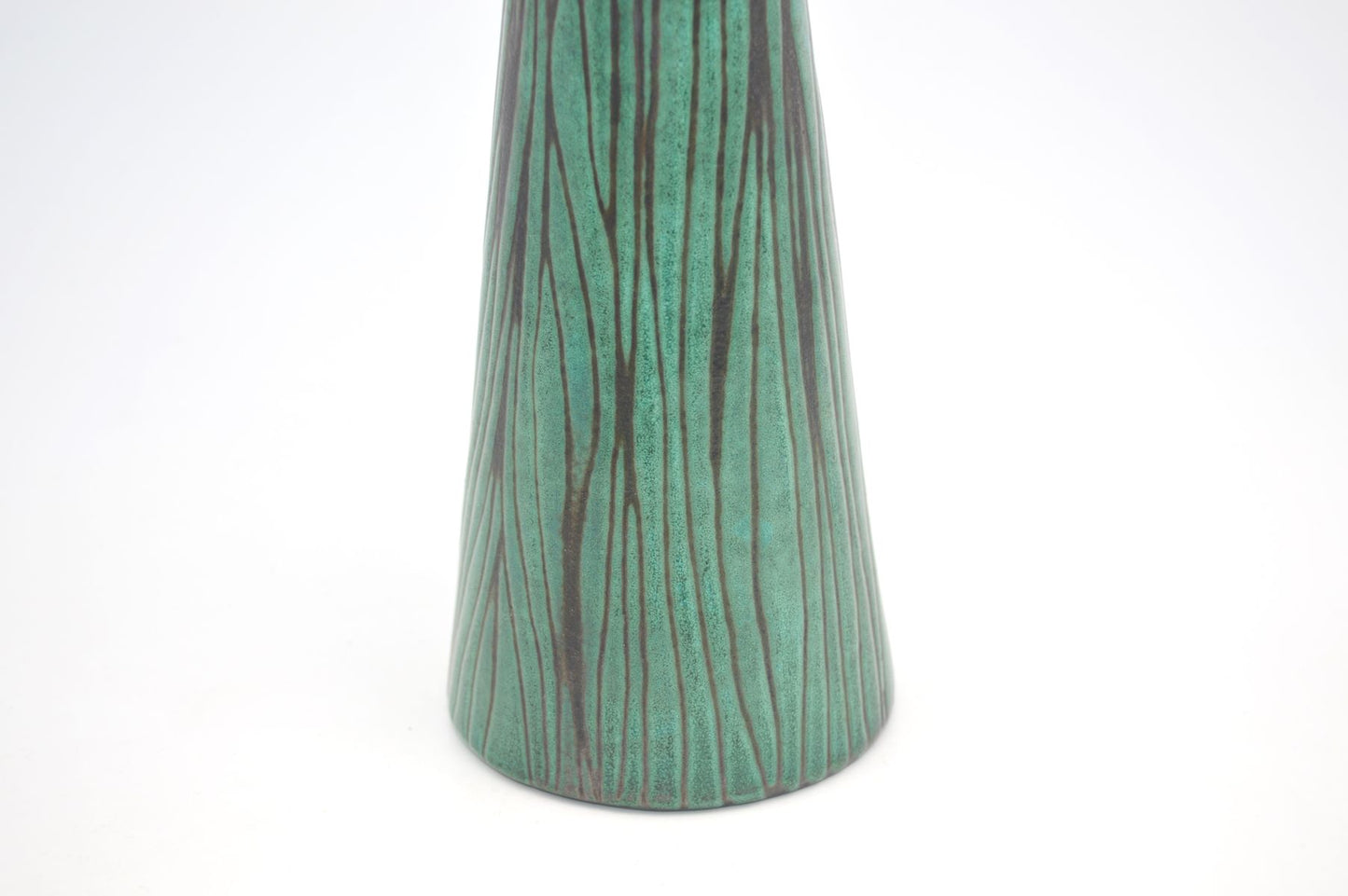 Große Graverens Sandnes Norwegen Fat-Lava Studiokeramik Vase 779/404E 1950s MCM norwegische modernistische Vintage Design Kunstkeramik