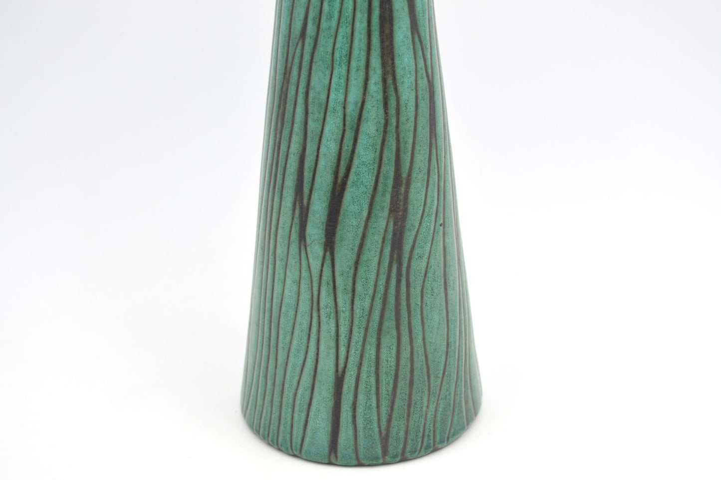 Große Graverens Sandnes Norwegen Fat-Lava Studiokeramik Vase 779/404E 1950s MCM norwegische modernistische Vintage Design Kunstkeramik