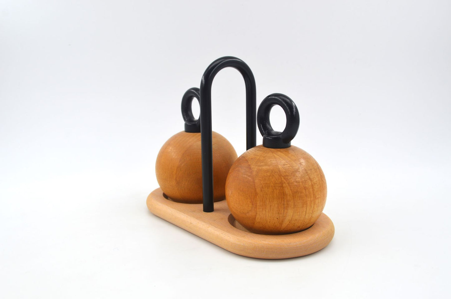MCM Bodum Denmark kugelförmige Salz und Pfeffer Mühlen 1980s Richard Nissen Danish Modern Designklassiker - dänisches Vintage Design