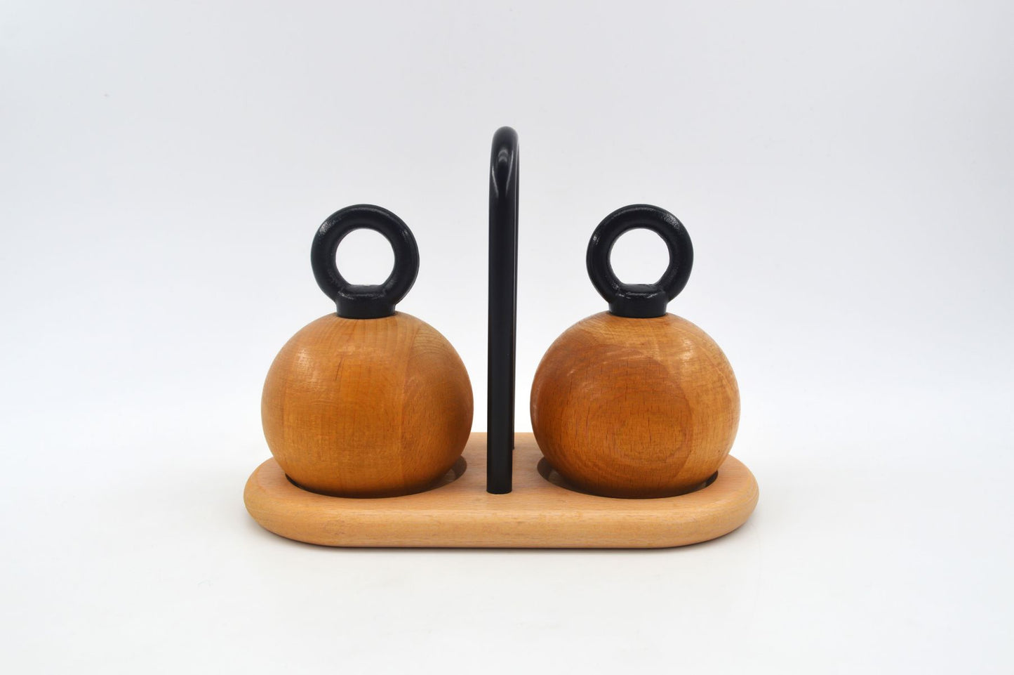 MCM Bodum Denmark kugelförmige Salz und Pfeffer Mühlen 1980s Richard Nissen Danish Modern Designklassiker - dänisches Vintage Design