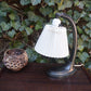Antike Jugendstil Zinn Tischlampe mit Lampenschirm – 1920 dänisches Skønvirke Design Schreibtischleuchte – Art-Deco Bauhaus Design