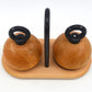 MCM Bodum Denmark kugelförmige Salz und Pfeffer Mühlen 1980s Richard Nissen Danish Modern Designklassiker - dänisches Vintage Design