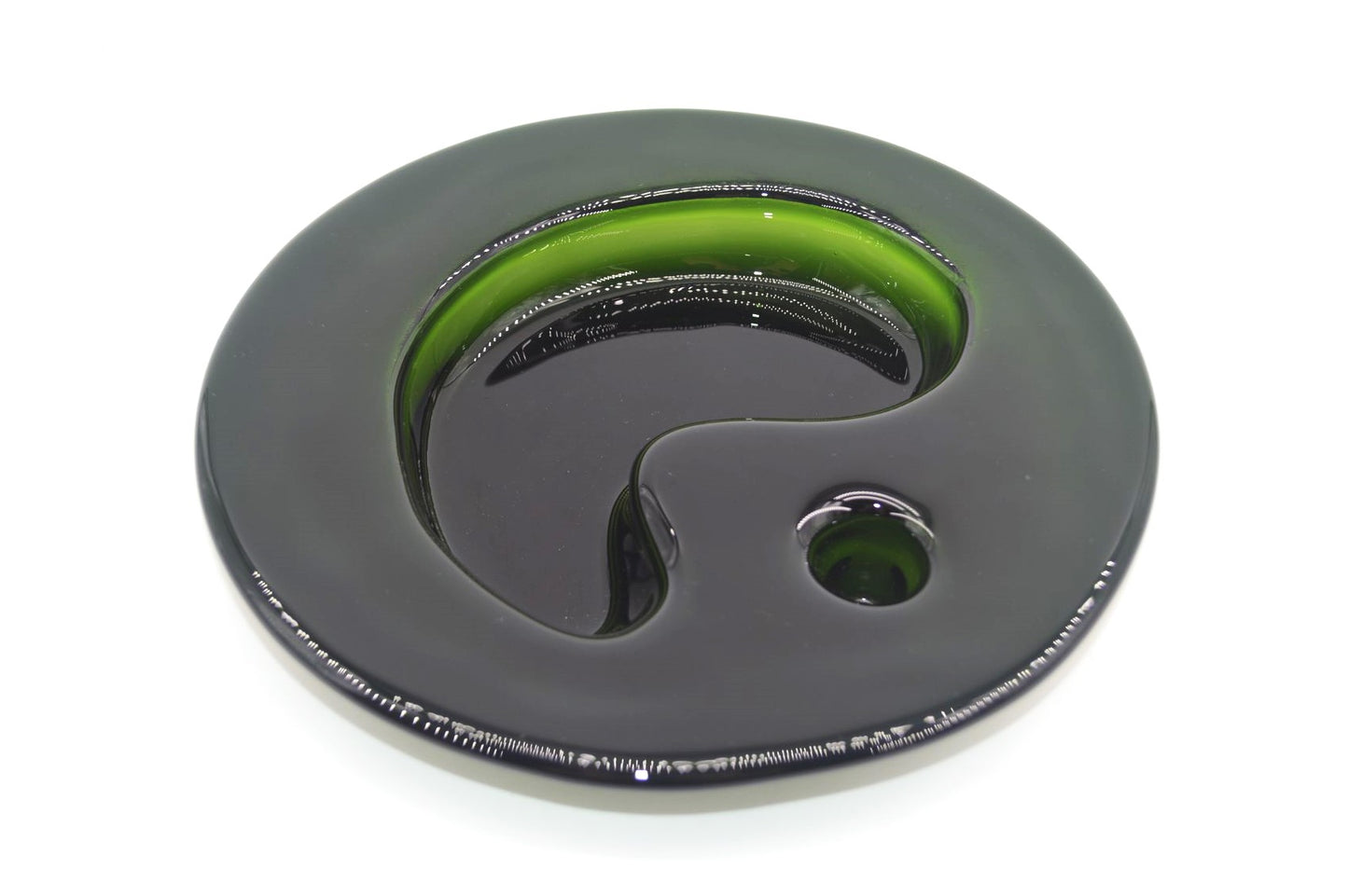 Mid-Century Holmegaard Boule Opaline Glass Lamp Michael Bang Design