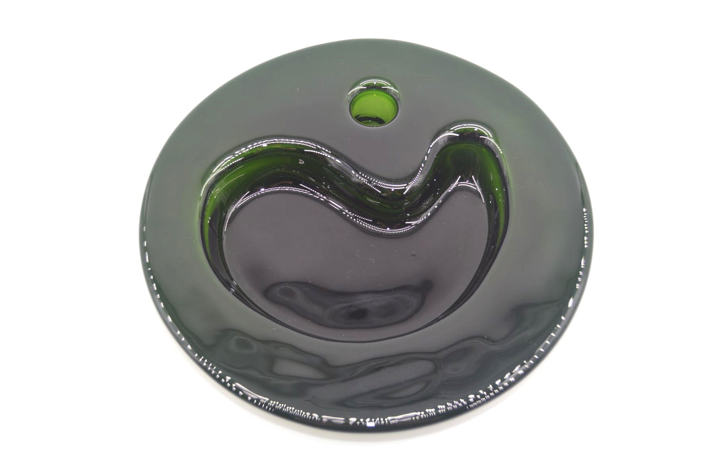 Mid-Century Holmegaard Boule Opaline Glass Lamp Michael Bang Design