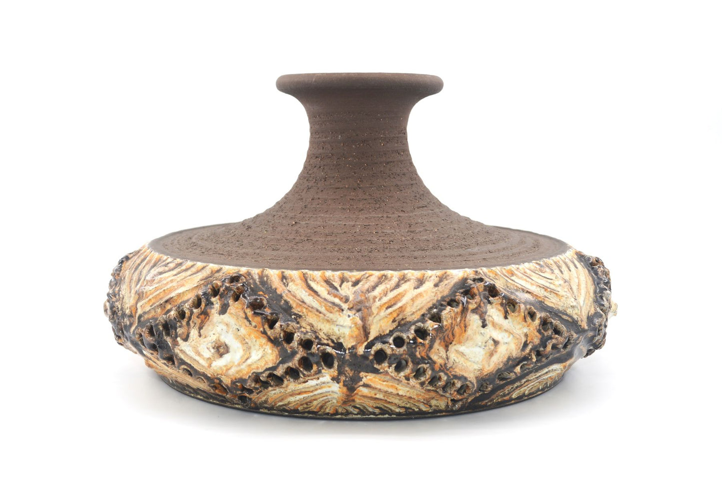Unikat Demstrup Fat-Lava Studiokeramik Dänemark Hängelampe gefertigt von Ib Oluf Hansen 1970s Danish Design Moderne Kunstkeramik Lampe
