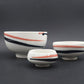 Vintage Royal Copenhagen Fajance Schalen Set 5/5318, 5/5114, 5/5329 Danish Design 1980er Jahre Baca Serie MCM Designklassiker
