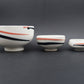 Vintage Royal Copenhagen Fajance Schalen Set 5/5318, 5/5114, 5/5329 Danish Design 1980er Jahre Baca Serie MCM Designklassiker