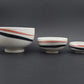 Vintage Royal Copenhagen Fajance Schalen Set 5/5318, 5/5114, 5/5329 Danish Design 1980er Jahre Baca Serie MCM Designklassiker