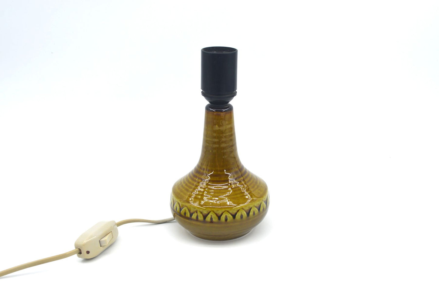 Mid-Century Modern Søholm Stentøj Danmark grüne Keramik Lampe 1218 Arne Finne Nielsen 1960s Danish Modern Design - Bornholmer Kunstkeramik