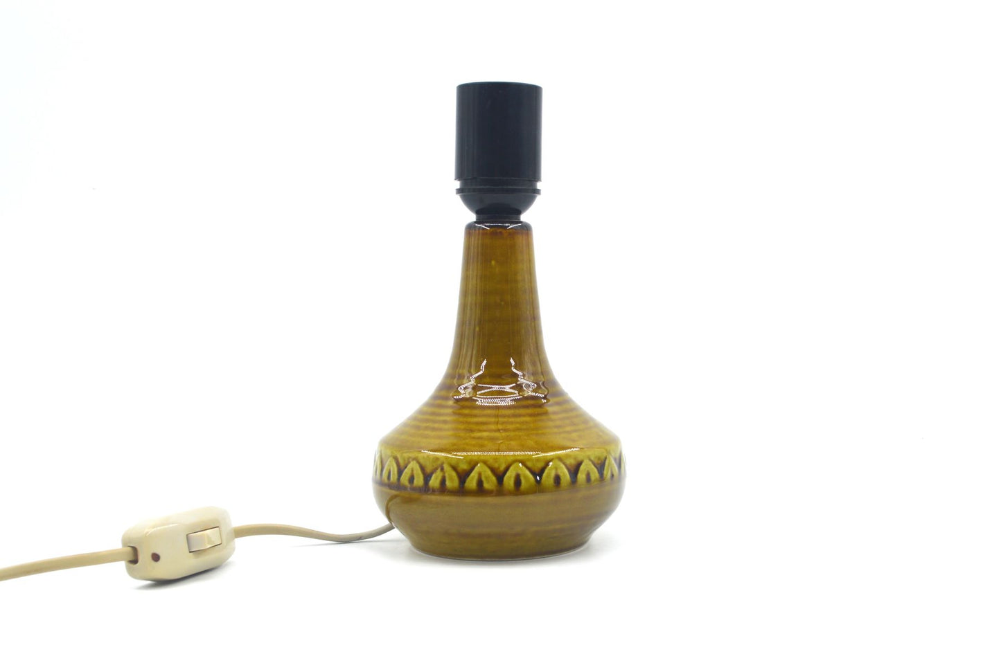 Mid-Century Modern Søholm Stentøj Danmark grüne Keramik Lampe 1218 Arne Finne Nielsen 1960s Danish Modern Design - Bornholmer Kunstkeramik