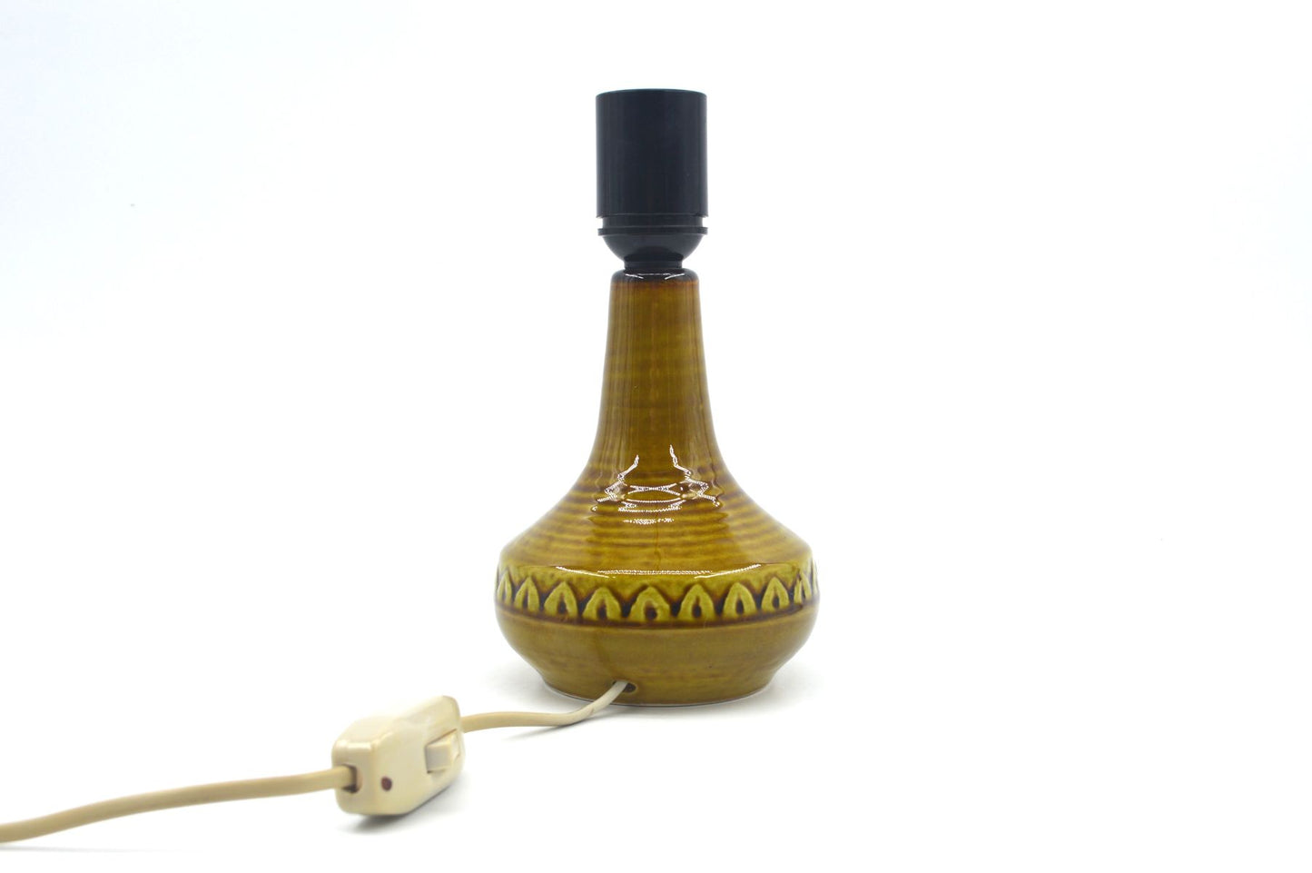 Mid-Century Modern Søholm Stentøj Danmark grüne Keramik Lampe 1218 Arne Finne Nielsen 1960s Danish Modern Design - Bornholmer Kunstkeramik