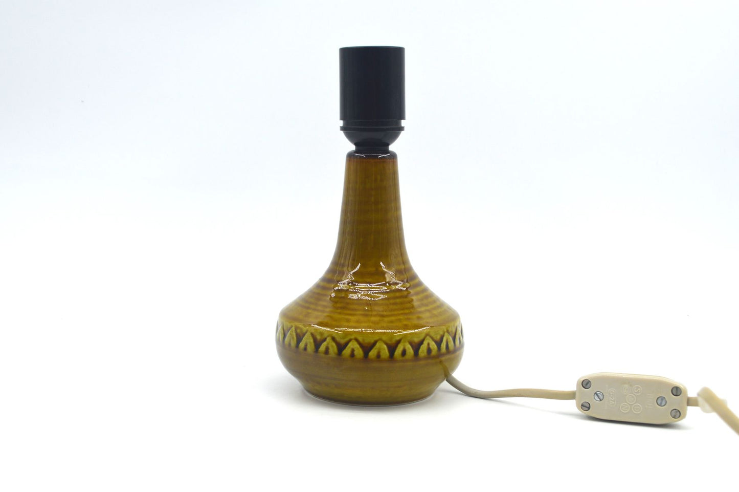 Mid-Century Modern Søholm Stentøj Danmark grüne Keramik Lampe 1218 Arne Finne Nielsen 1960s Danish Modern Design - Bornholmer Kunstkeramik