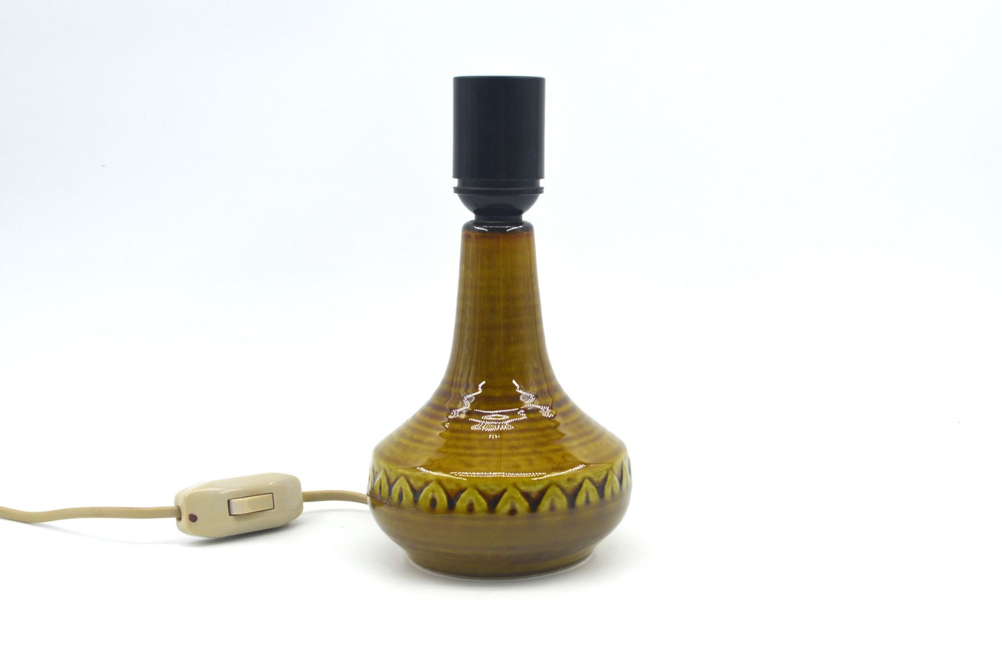 Mid-Century Modern Søholm Stentøj Danmark grüne Keramik Lampe 1218 Arne Finne Nielsen 1960s Danish Modern Design - Bornholmer Kunstkeramik