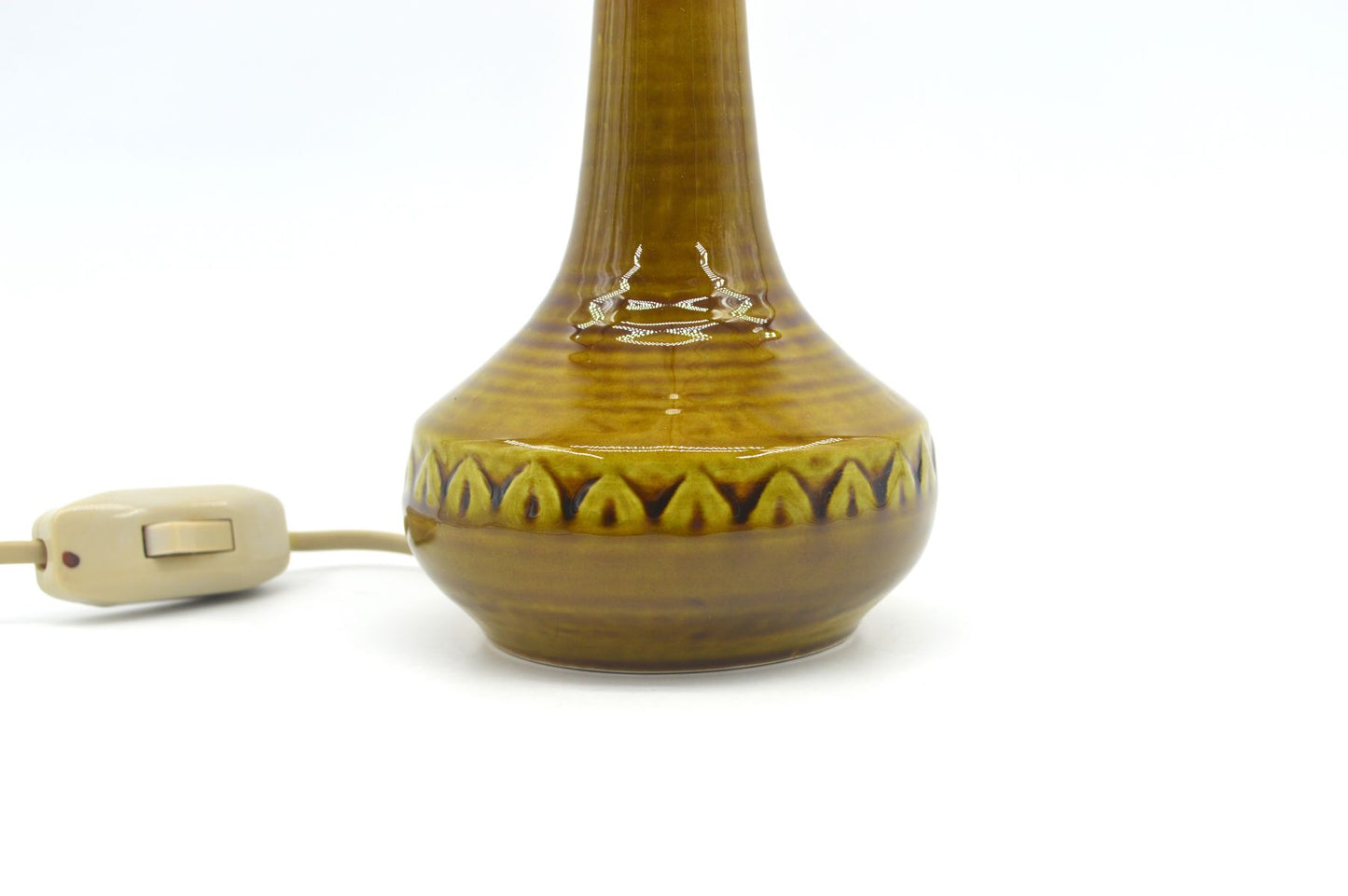 Mid-Century Modern Søholm Stentøj Danmark grüne Keramik Lampe 1218 Arne Finne Nielsen 1960s Danish Modern Design - Bornholmer Kunstkeramik