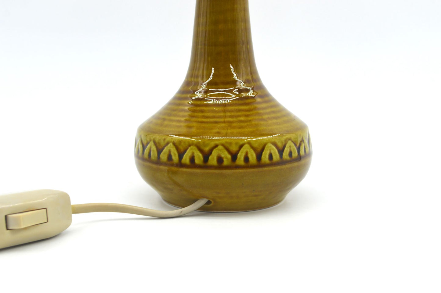 Mid-Century Modern Søholm Stentøj Danmark grüne Keramik Lampe 1218 Arne Finne Nielsen 1960s Danish Modern Design - Bornholmer Kunstkeramik