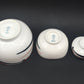Vintage Royal Copenhagen Fajance Schalen Set 5/5318, 5/5114, 5/5329 Danish Design 1980er Jahre Baca Serie MCM Designklassiker