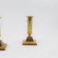 Antike dänische Jugendstil Messing Kerzenhalter 1920’s dänisches Skønvirke Design Handarbeit skandinavischer Art Nouveau