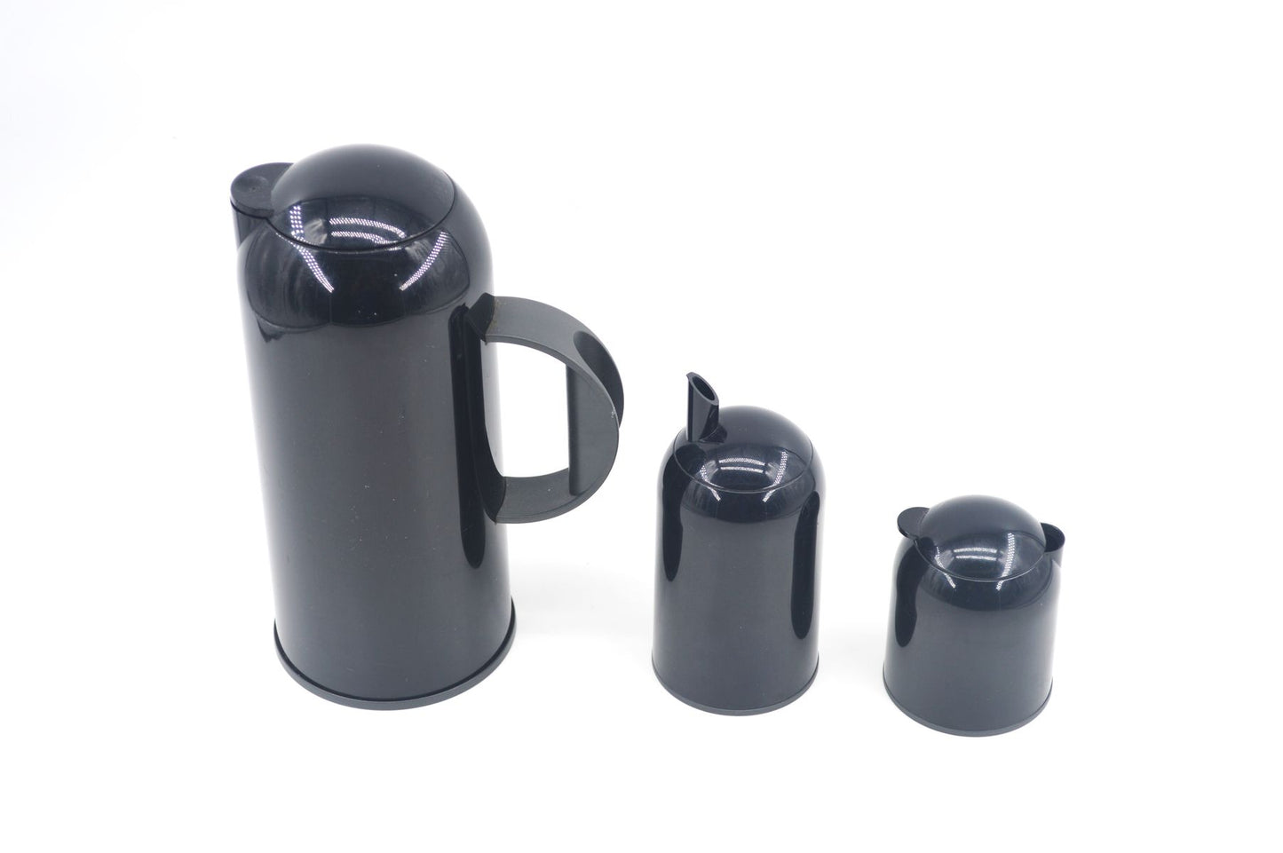 Vintage Rosti Denmark Formula 1 Kaffee oder Tee Set mit Isolierkanne Design Johan Weernink - 1980s MCM Memphis Design