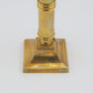 Antike dänische Jugendstil Messing Kerzenhalter 1920’s dänisches Skønvirke Design Handarbeit skandinavischer Art Nouveau