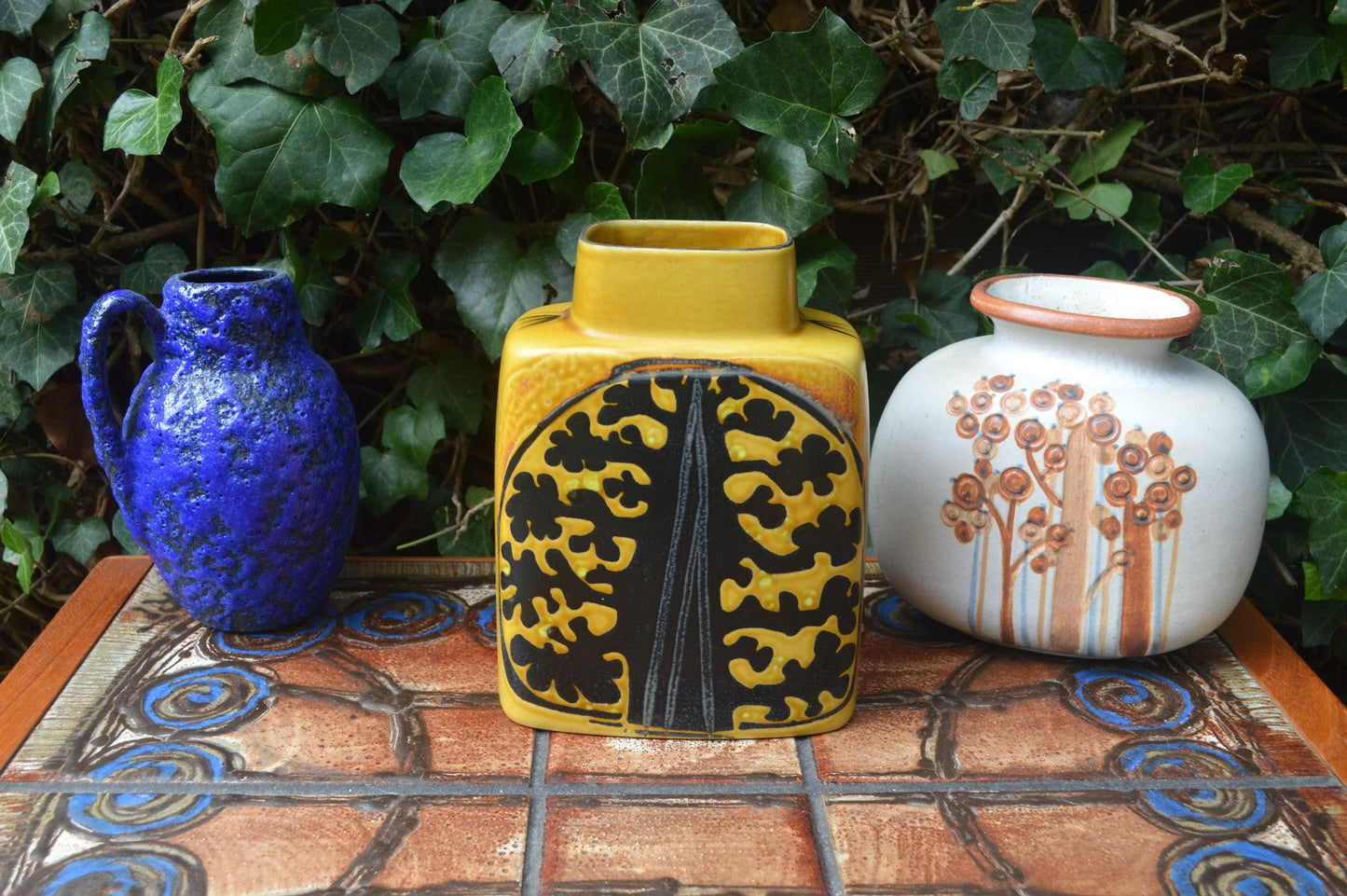 Vintage Royal Copenhagen 791/3121 Johanne Gerber Baca Fajance Vase 1960s Dänisches Modernes Design - MCM Designklassiker
