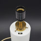 Große Vintage Odreco Danmark Opalglas Lampe 1970s Danish Design Glaskunst Dänemark