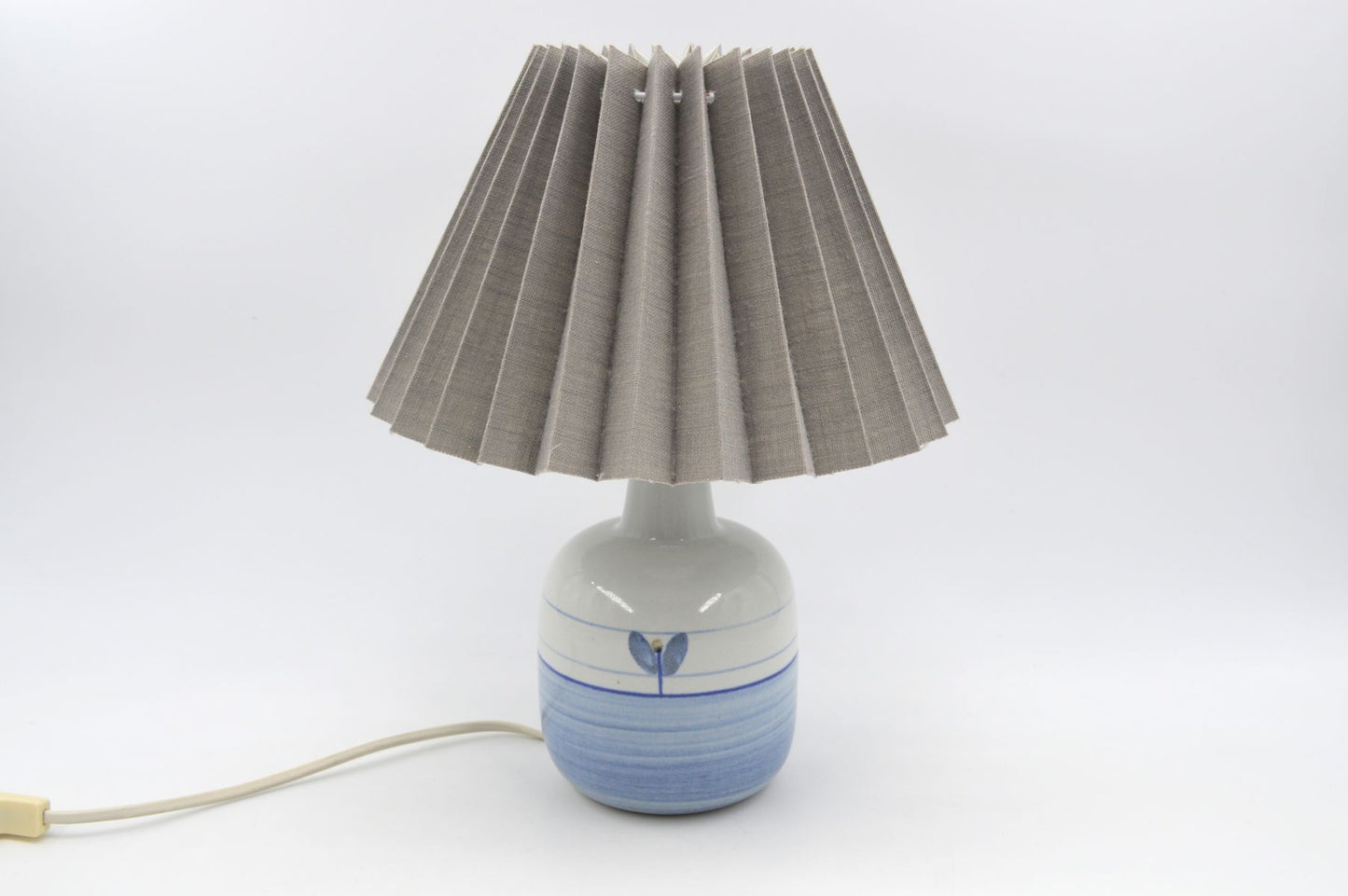 Vintage Søholm Stentøj dänische Kunstkeramik Tischlampe 1960s Design Maria Philippi Mid-Century Modern Bornholmer Studiokeramik