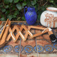 Dänische Vintage Design Scherenlampe – 1960s Mid-Century Design Wandlampe aus Holz - Skandinavischer MCM Designklassiker