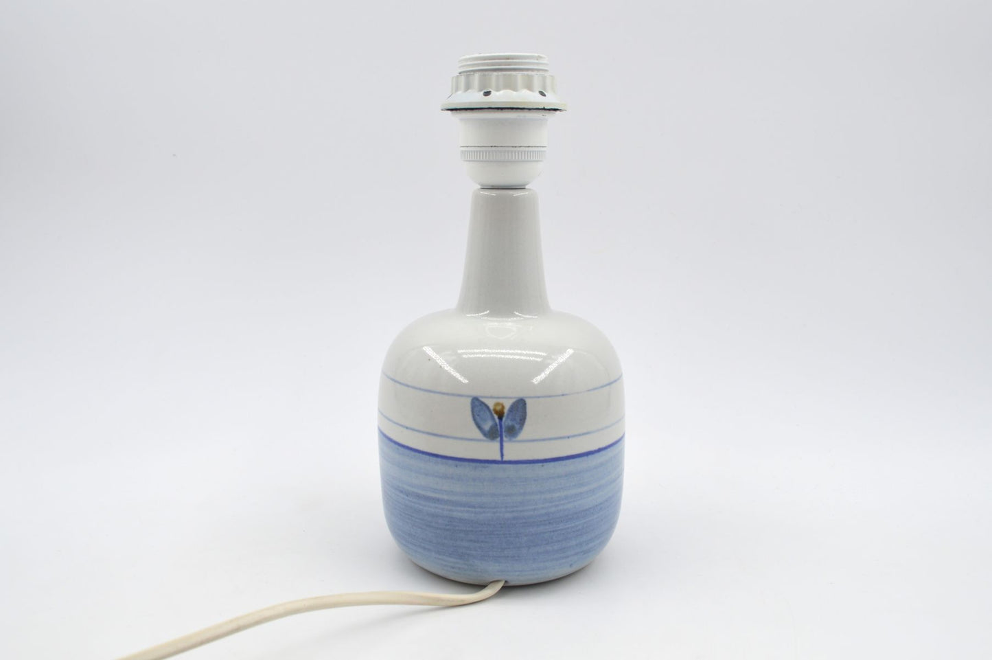 Vintage Søholm Stentøj dänische Kunstkeramik Tischlampe 1960s Design Maria Philippi Mid-Century Modern Bornholmer Studiokeramik