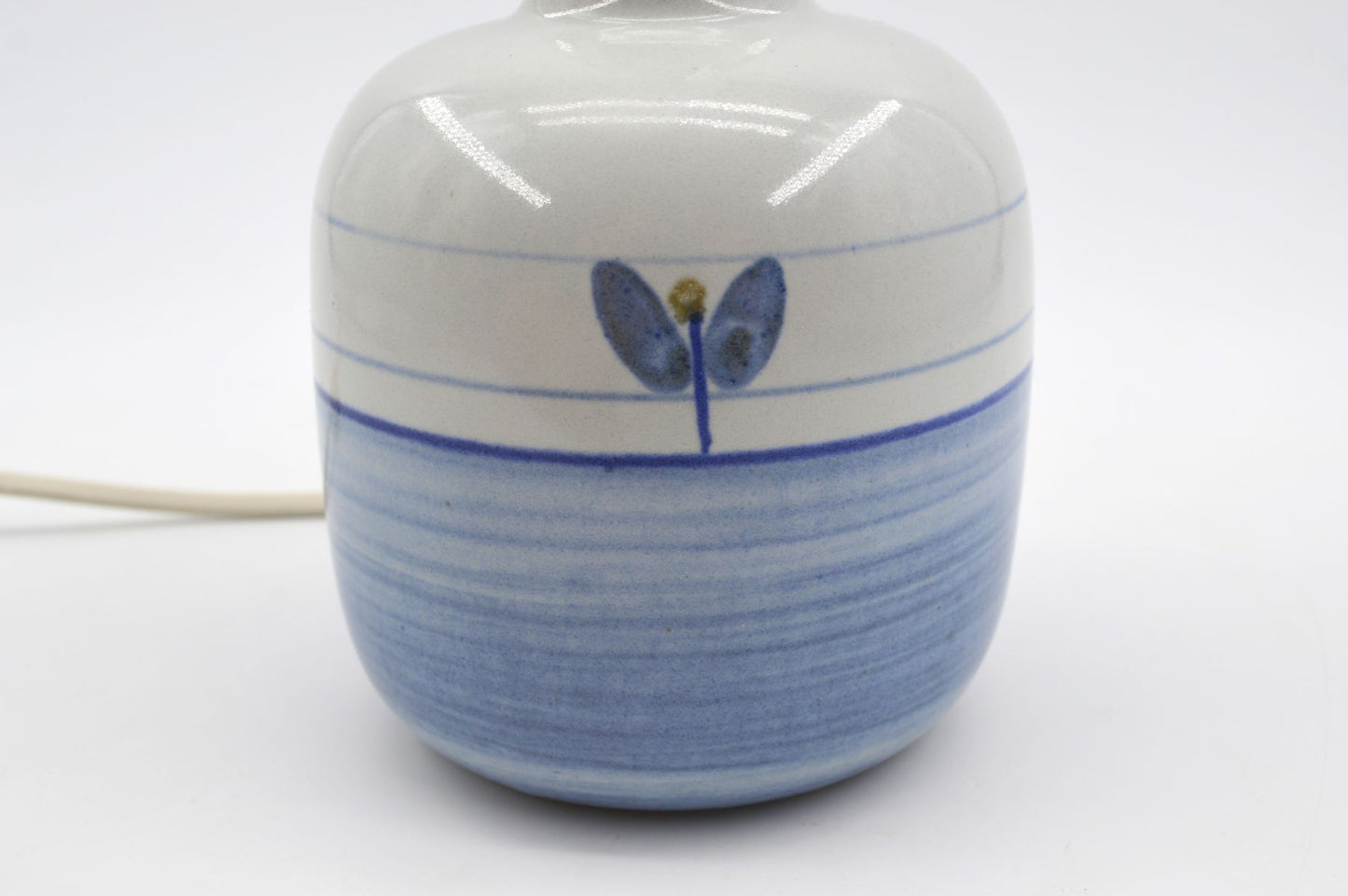 Vintage Søholm Stentøj dänische Kunstkeramik Tischlampe 1960s Design Maria Philippi Mid-Century Modern Bornholmer Studiokeramik