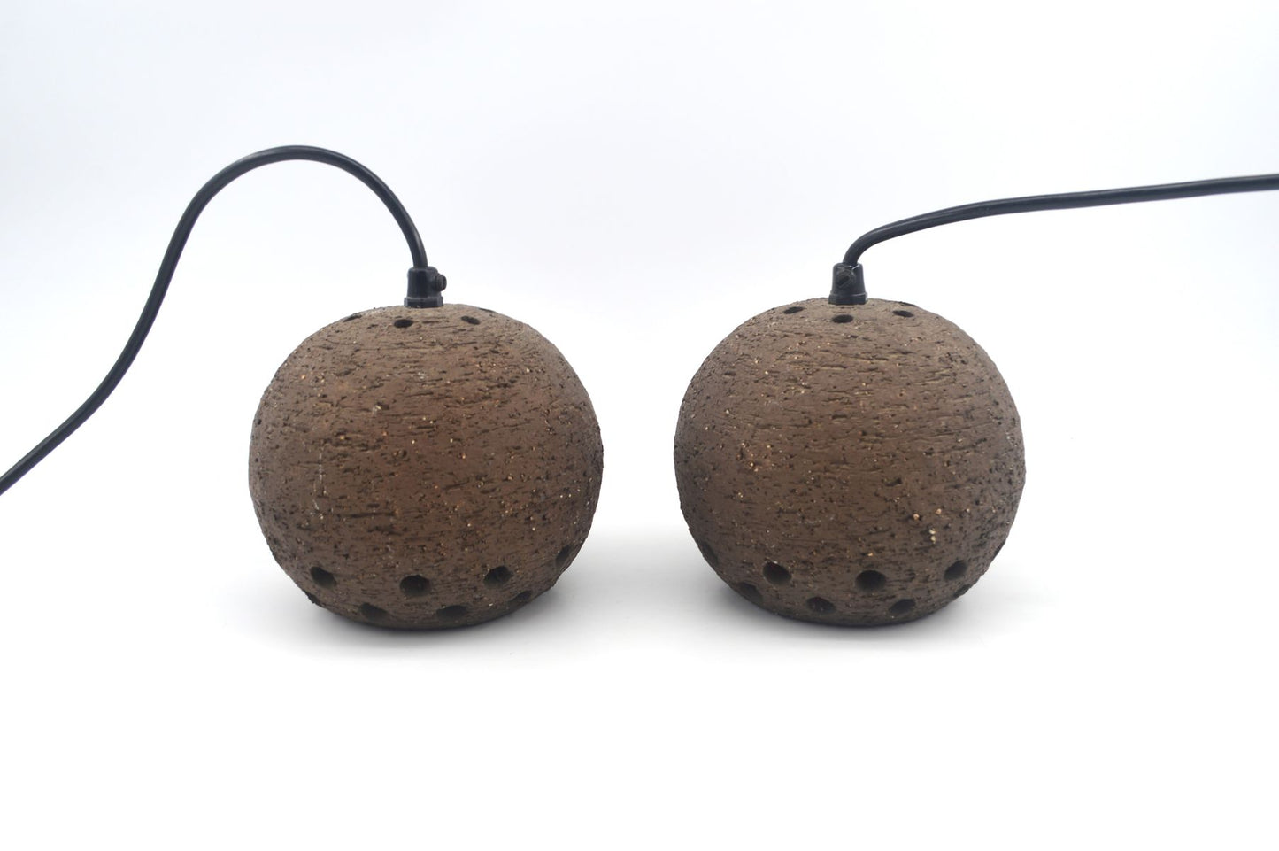 Seltene Mid-Century Fat-Lava Keramik Hängelampen Lehmann Keramik Langeland Dänemark 1960s Erik Ebeltoft Design dänische Studiokeramik Design Lampen