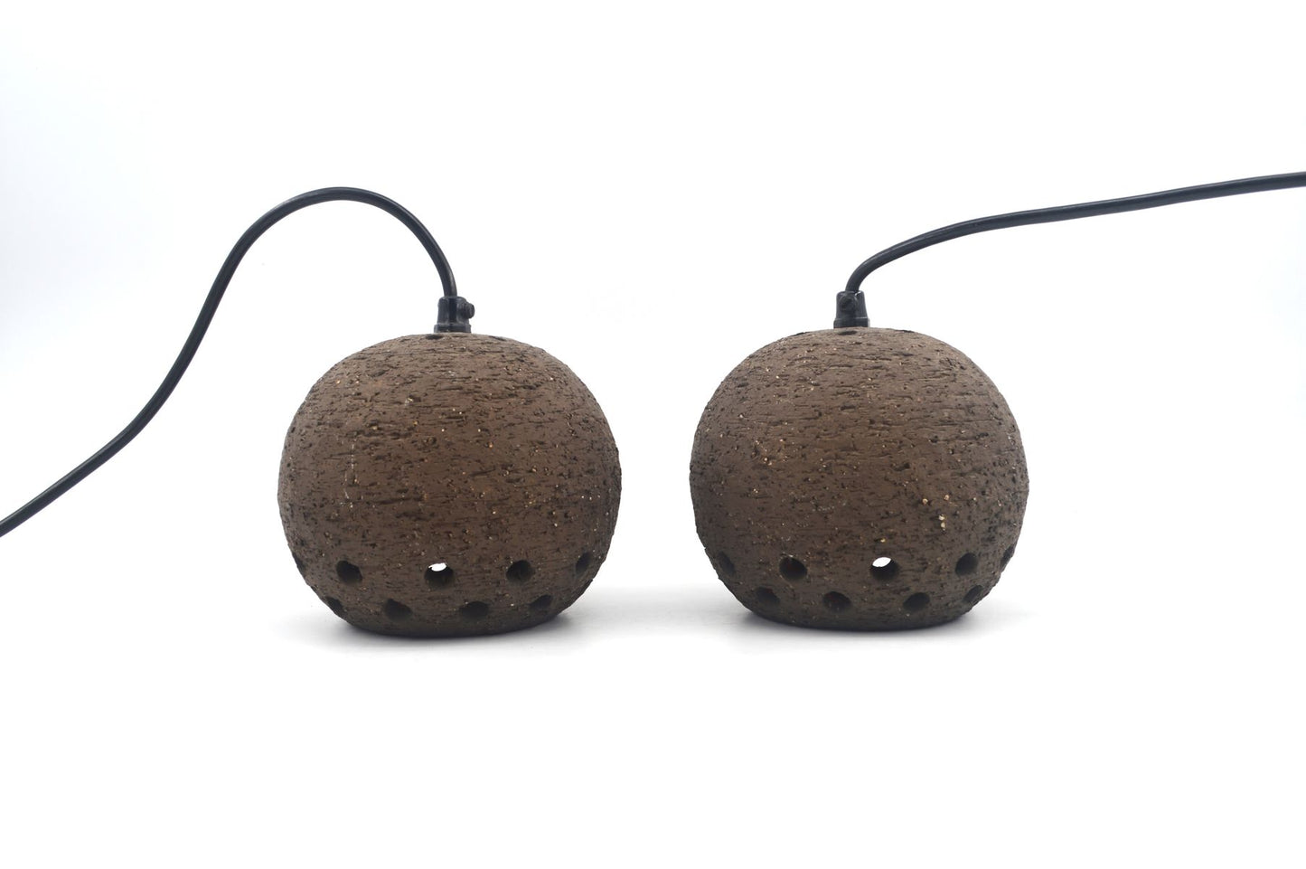 Seltene Mid-Century Fat-Lava Keramik Hängelampen Lehmann Keramik Langeland Dänemark 1960s Erik Ebeltoft Design dänische Studiokeramik Design Lampen