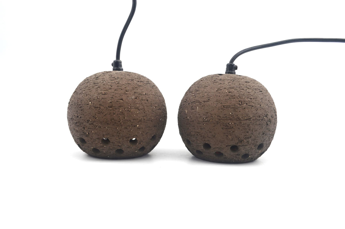 Seltene Mid-Century Fat-Lava Keramik Hängelampen Lehmann Keramik Langeland Dänemark 1960s Erik Ebeltoft Design dänische Studiokeramik Design Lampen