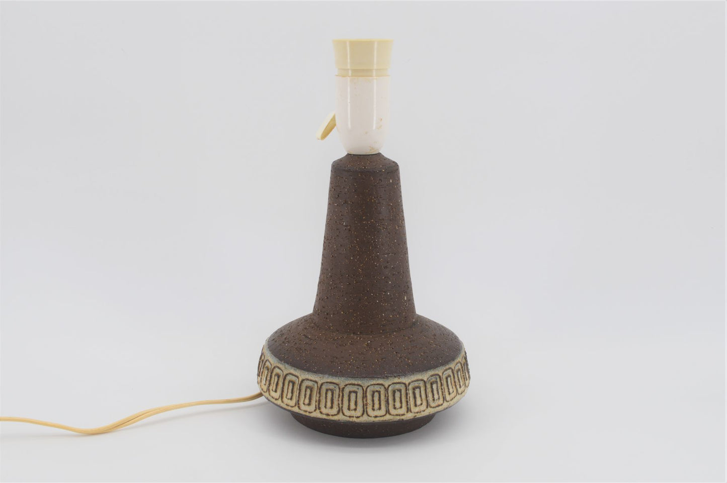 Helge Bjufstrøm lampe 1960'erne dansk design M. Andersen Bornholmsk keramik