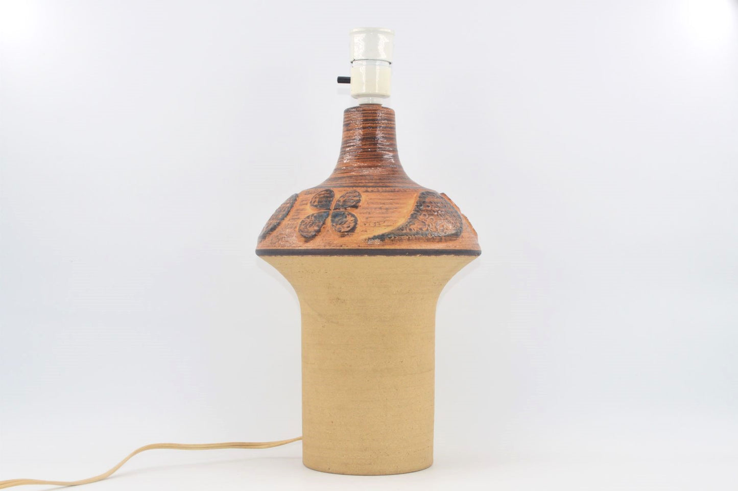 Große Mid-Century Tischlampe 3081-2 Haico Nitzsche für Søholm Stentøj Dänemark 1970s Danish Designklassiker - Bornholmer Vintage Tischlampe