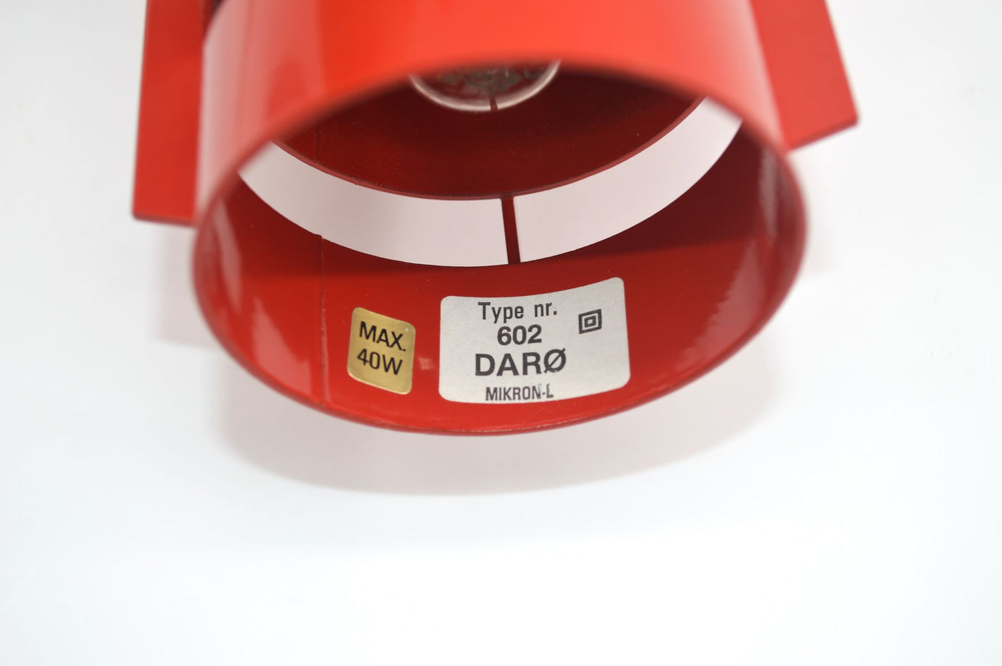 Mid-Century Darø Denmark Type 602 Mikron-L Wandlampe 1980s Kjeld Darø Space-Age Design Dänemark